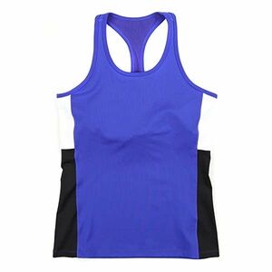 LRL Lauren Active Ralph Lauren Athletic Colorblock Racerback TankTop Blue XL NWT